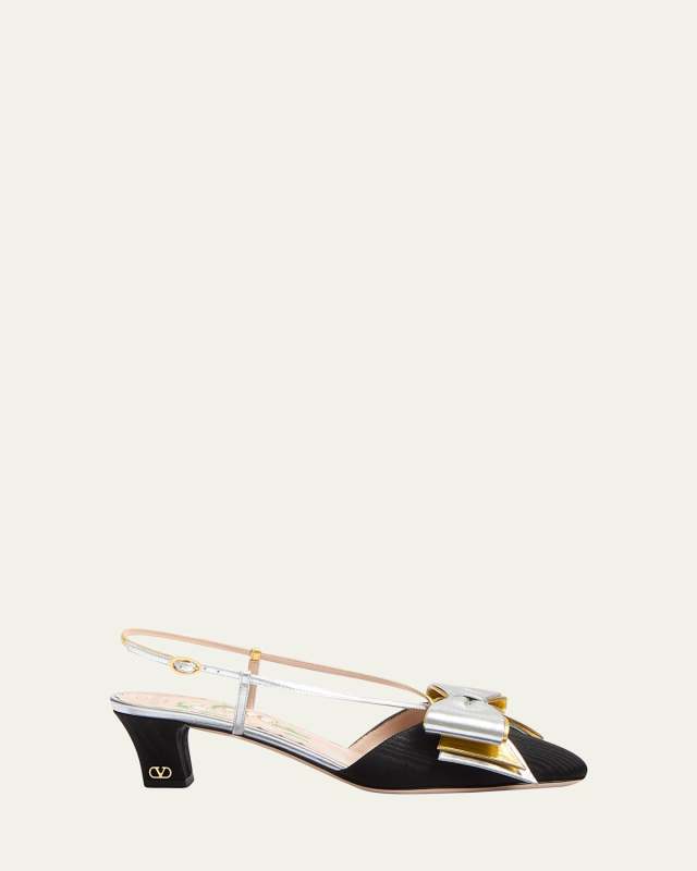 Bowow Moire 45MM Slingback Pumps